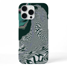 Abstraktes Green Marble Swirl Art iPhone Case