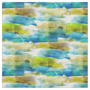 Abstraktes Grün des Watercolor, blau Stoff