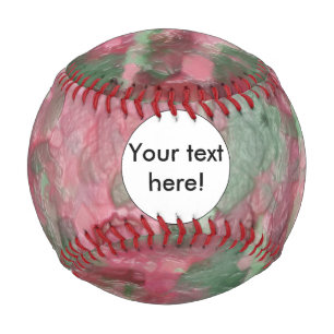 Abstraktes, grün rotes platisches Design Baseball