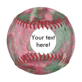 Abstraktes, grün rotes platisches Design Baseball
