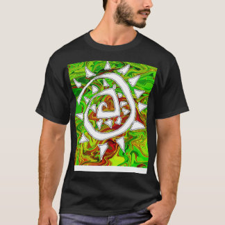 abstraktes Grün T-Shirt