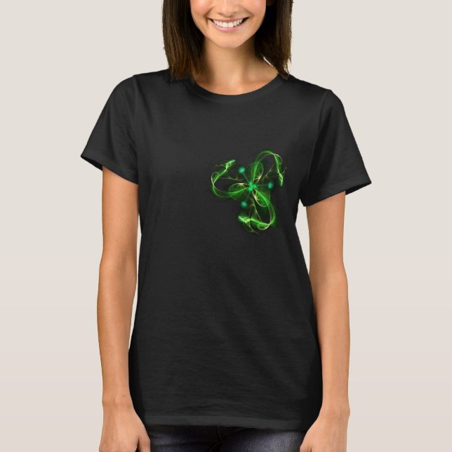 abstraktes Grün  T-Shirt (Vorderseite)