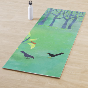 Abstraktes Grün Yogamatte