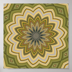 Abstraktes grünes Poster