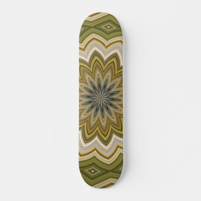 Abstraktes grünes Skateboard (Vorne)