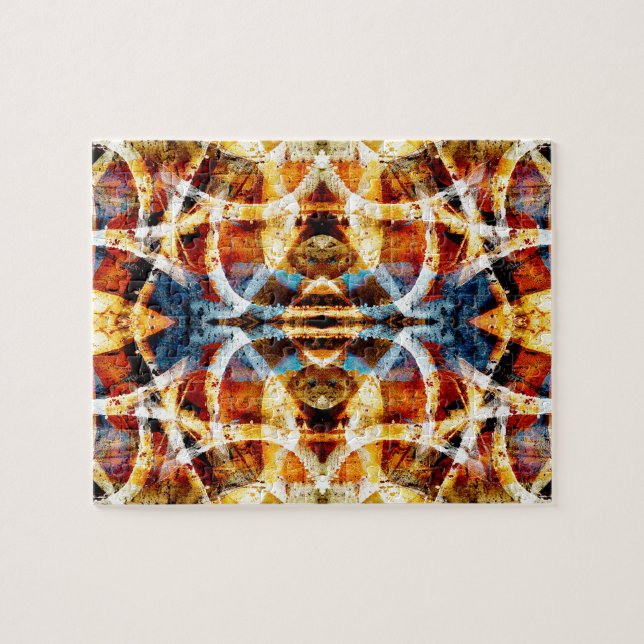 Abstraktes Grunge-Graffiti-Muster Puzzle (Horizontal)