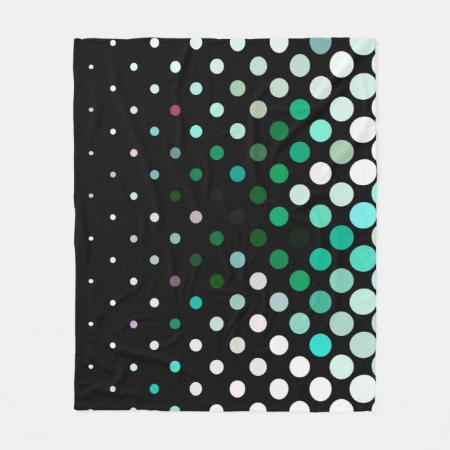 Abstraktes Halbton-Hintergrundmuster. Geometrische Fleecedecke (Vorderseite)