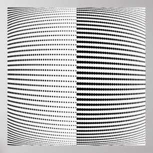 Abstraktes Halbtonmuster. Vintager Punkt Poster