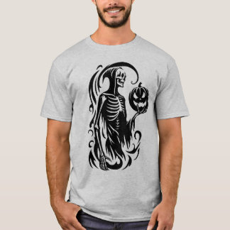 Abstraktes Halloween Skeleton-Shirt T-Shirt