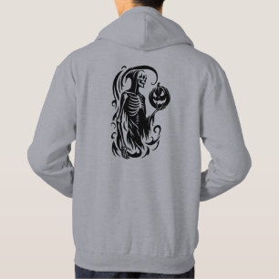 Abstraktes Halloween-Skelett auf der Hinterhoodie Hoodie