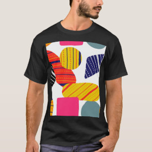 Abstraktes handgezeichnetes, stilvolles Muster. T-Shirt