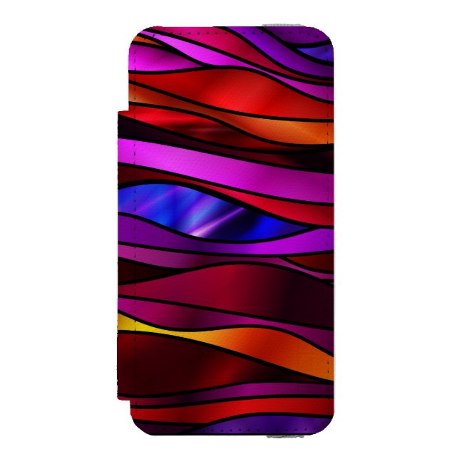Abstraktes Hartglas Incipio iPhone Geldbeutel-Hülle (Folio Vorderseite)
