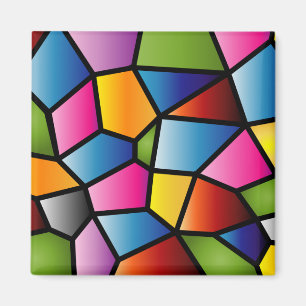 Abstraktes Hartglas-Magnet Magnet