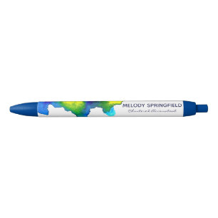Abstraktes, helles blaues Marketing Kugelschreiber