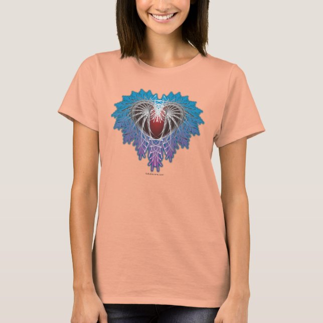 Abstraktes Herz T-Shirt (Vorderseite)