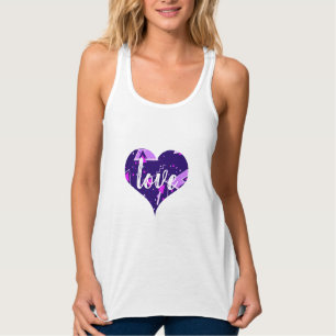 Abstraktes Herz Tank Top