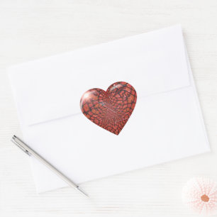Abstraktes Herz Valentinstag Herz-Aufkleber