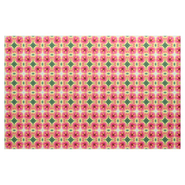 Abstraktes Hibiskus-Kaleidoskop Stoff (Yard (91,4 cm))