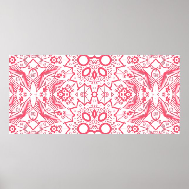 Abstraktes Hintergrundbild und muster3d Poster (Vorne)