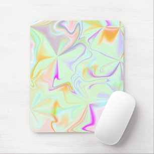 Abstraktes Hologramm Faux-Farbiges Muster Mousepad