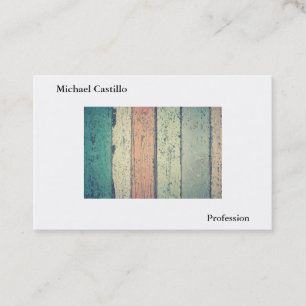 Abstraktes Holz Schwarz-weiß Minimalistisch Modern Visitenkarte