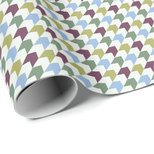 Abstraktes Houndstooth-inspiriertes geometrisches Geschenkpapier