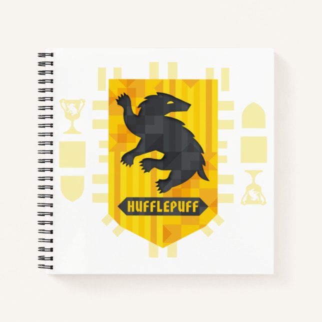 Abstraktes HUFFLEPUFF™-Wappen Notizbuch (Vorderseite)