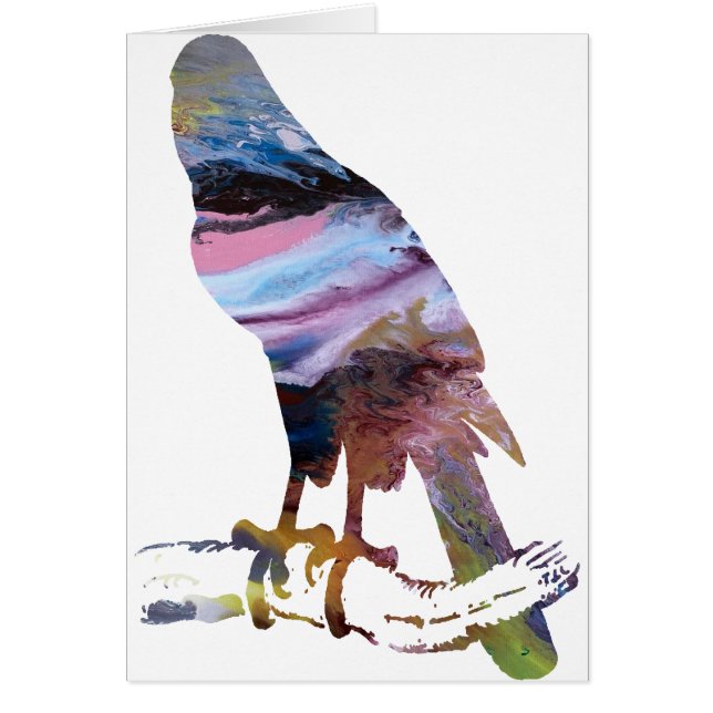 Abstraktes Hühnerhabichtschattenbild (Vorne)