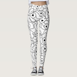Abstraktes Hundeschema Leggings