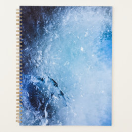 Abstraktes Ice Art Foto Planer