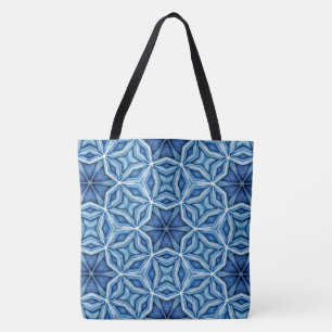 Abstraktes Icy Blue Crystal-Muster
