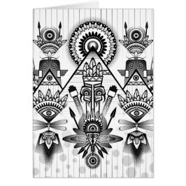 Abstraktes Indianerstamm