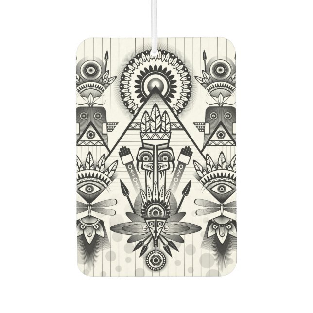 Abstraktes Indianerstamm Autolufterfrischer (Vorderseite)