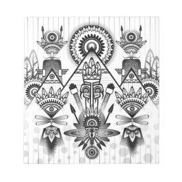 Abstraktes Indianerstamm Notizblock