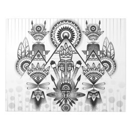 Abstraktes Indianerstamm Notizblock