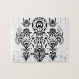 Abstraktes Indianerstamm Puzzle