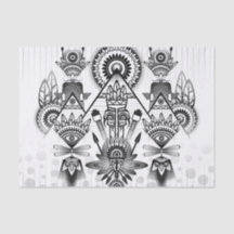 Abstraktes Indianerstamm