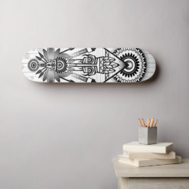 Abstraktes Indianerstamm Skateboard