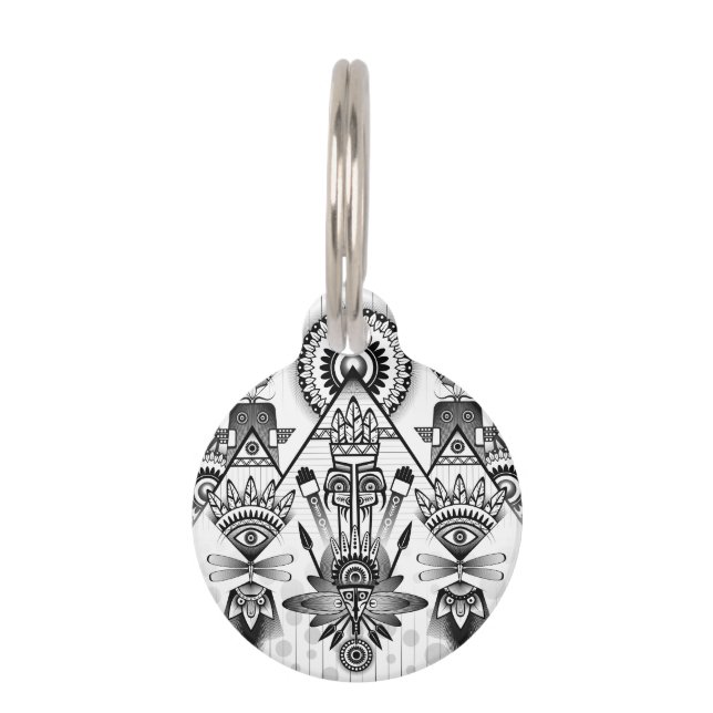 Abstraktes Indianerstamm Tiermarke (Vorderseite)