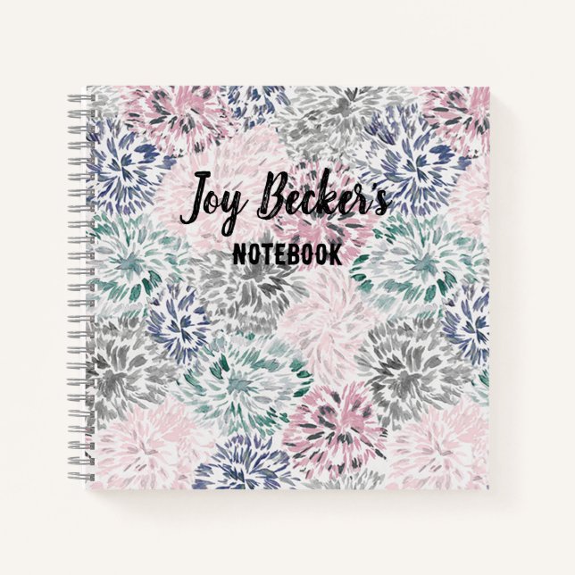 Abstraktes, individualisierbares Notebook Notizbuch (Vorderseite)
