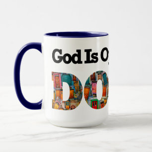 Abstraktes Inspirierendes Vintage-Türen-Muster Tasse