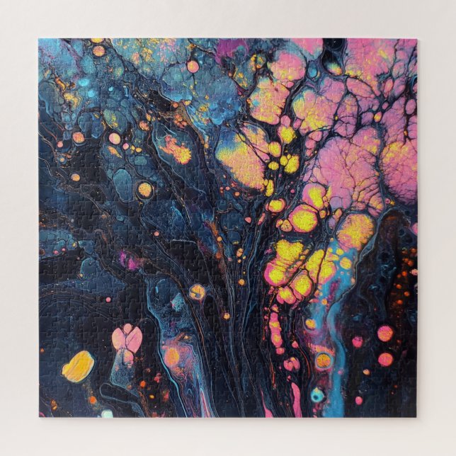 Abstraktes Iridescent Art Jigsaw Puzzle (Vertikal)