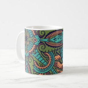 Abstraktes Jugendstil-Motiv Christdresser Kaffeetasse