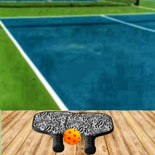 Abstraktes Jungle-Pickleball-Paddel Pickleball Schläger (This Abstract Jungle Pickleball Paddle, gives an African print style, to its design!)