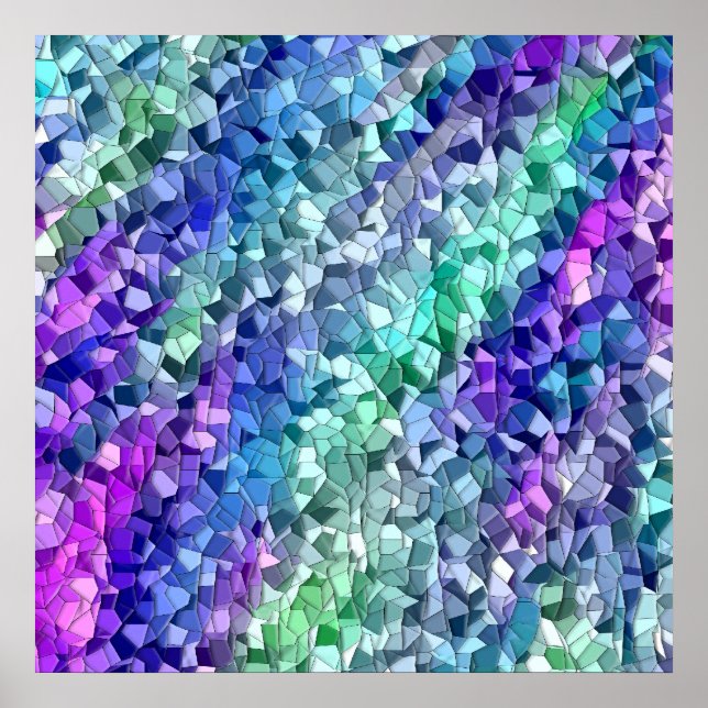 Abstraktes Kachel Poster (Vorne)