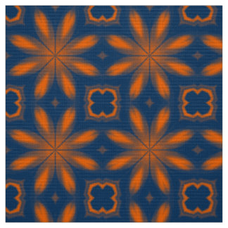 Abstraktes Kaleidoskop dunkelblau Stoff