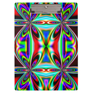 Abstraktes Kaleidoskop-Farbdesign-11438 Klemmbrett