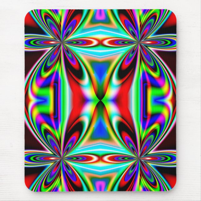 Abstraktes Kaleidoskop-Farbdesign-11438 Mousepad (Vorne)