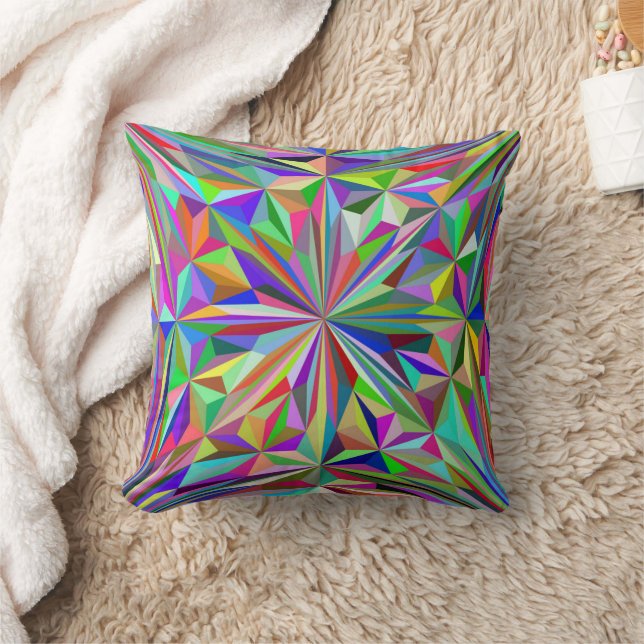 Abstraktes Kaleidoskop Kissen (Decke)