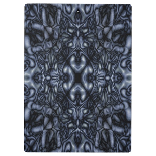 Abstraktes Kaleidoskop Klemmbrett (Rückseite)
